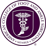 Logo Recognizing Coastal Podiatry Associates's affiliation with American College of Foot and Ankle Surgeons